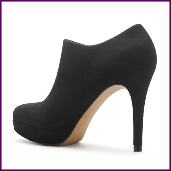 Women's Platform Stiletto Ankle Boots High Heel Winter Dress Shoes - Picture 6 of 8